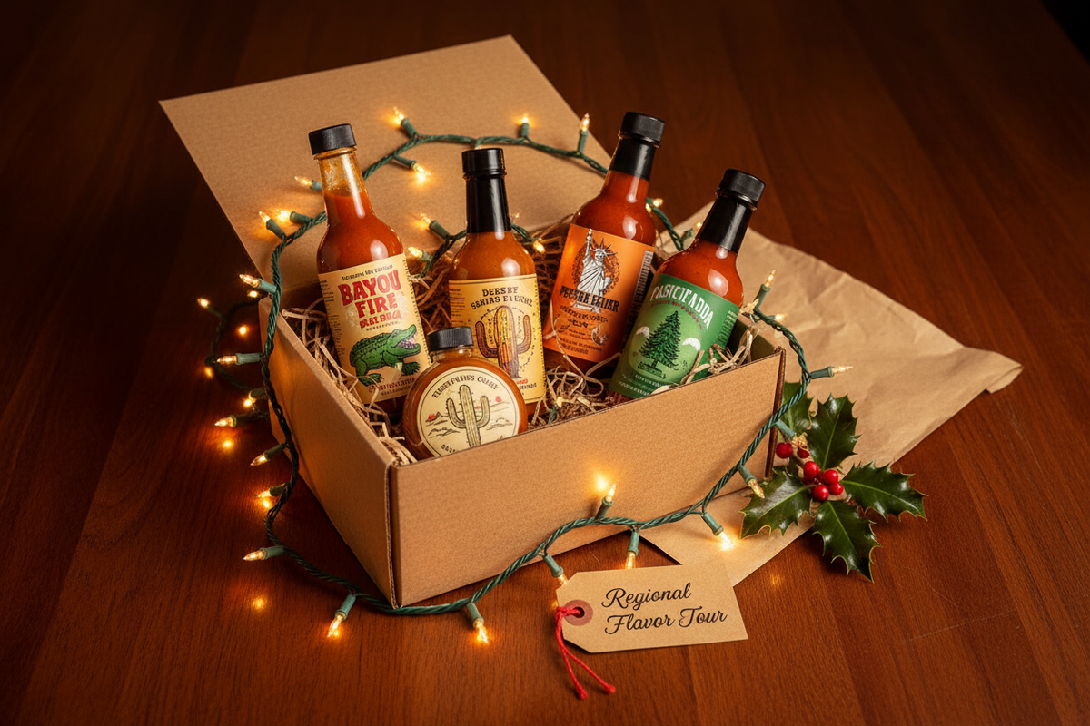 Regional hot sauce holiday gift guide featuring American makers and seasonal gifts – Lagniappe Flavors