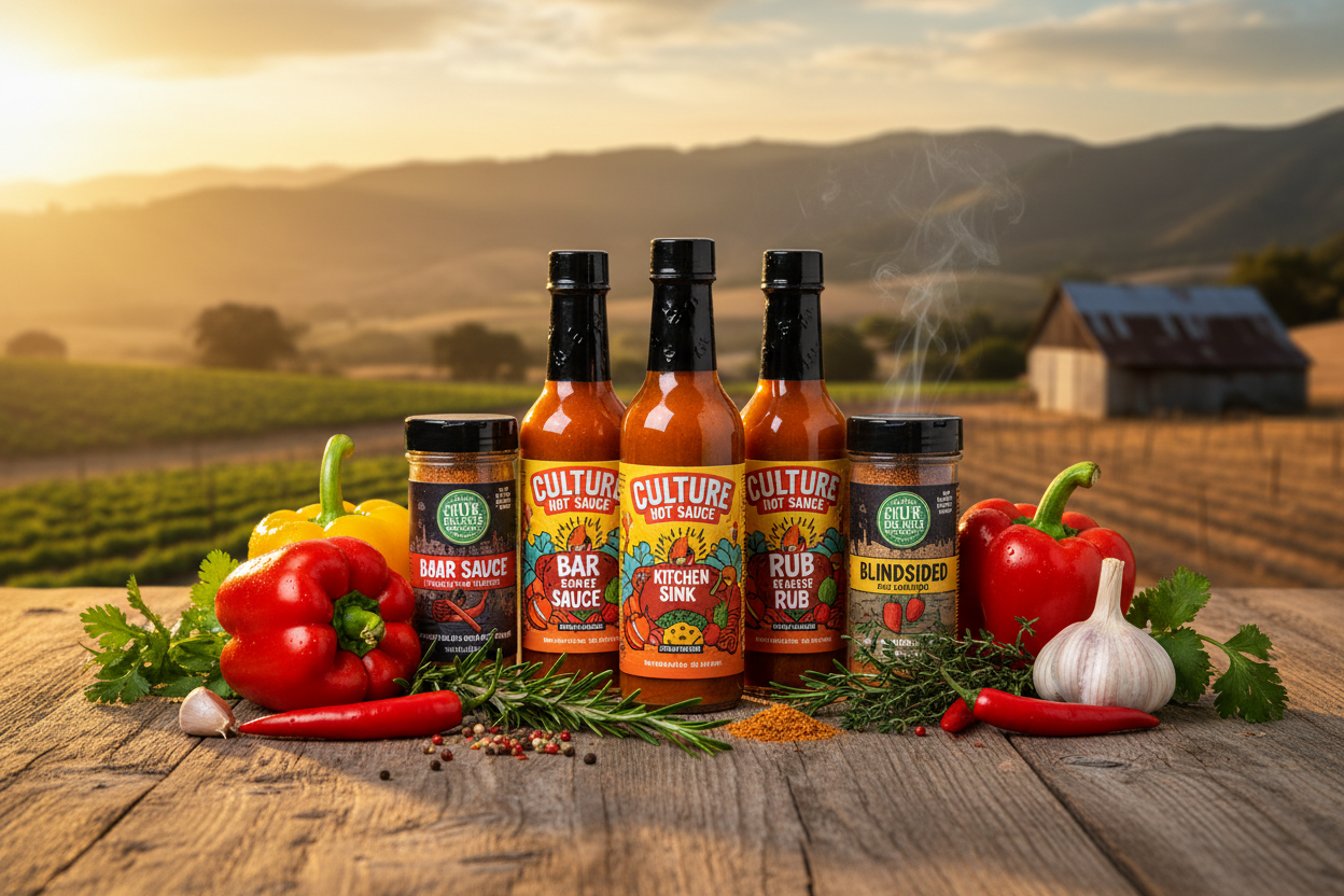Culture Hot Sauce artisan hot sauce and spice rub collection wholesome California flavors