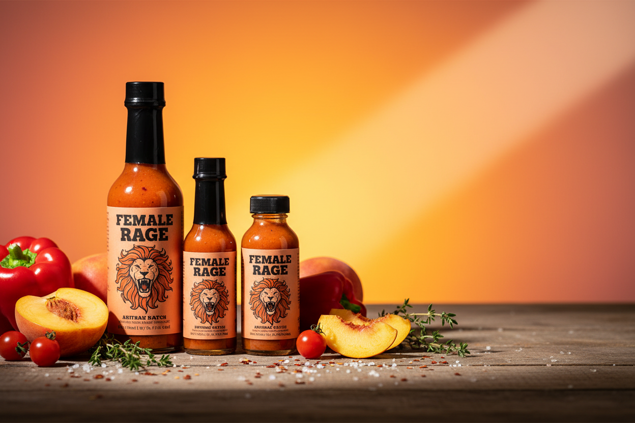 Female Rage Hot Sauce Hero