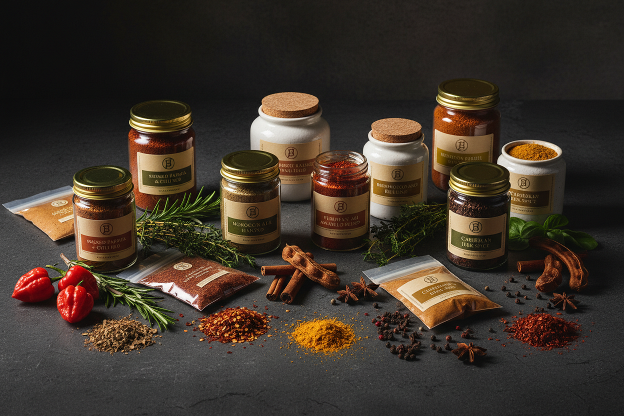 Spices and Rubs bold artisan small-batch seasoning collection global spice blends BBQ rubs ships nationwide
