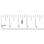 .925 Sterling Silver 1/2 Cttw Created Pink Ruby Gemstone Solitaire Stud Earrings