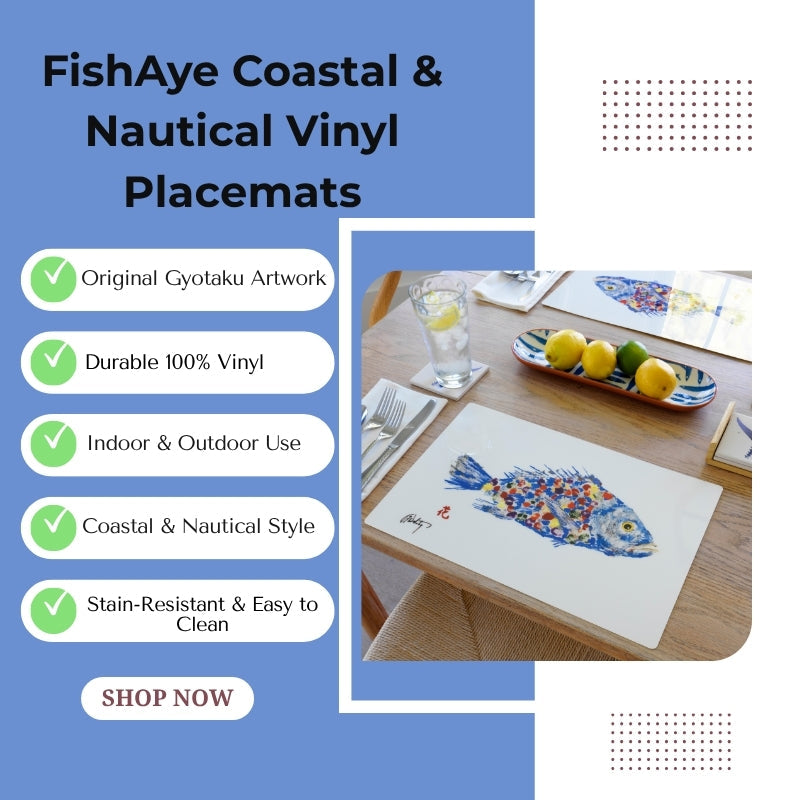 Splash Placemat Set of 4 | Ocean-Inspired