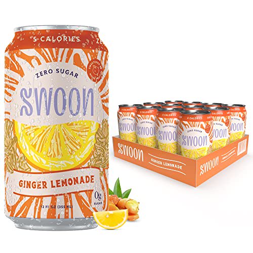 Swoon Lemonade Ginger Zero Sugar - 12 Fl Oz Case of 12