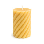 Spiral Pillar Beeswax Candle
