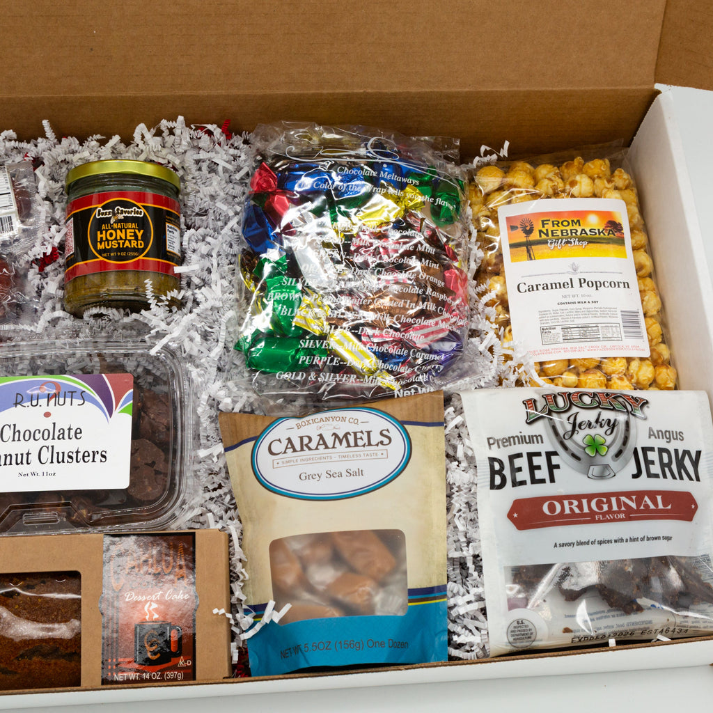 Halftime Treats and Snacks Gift Box | Shipping Included | From Nebraska Gift Shop