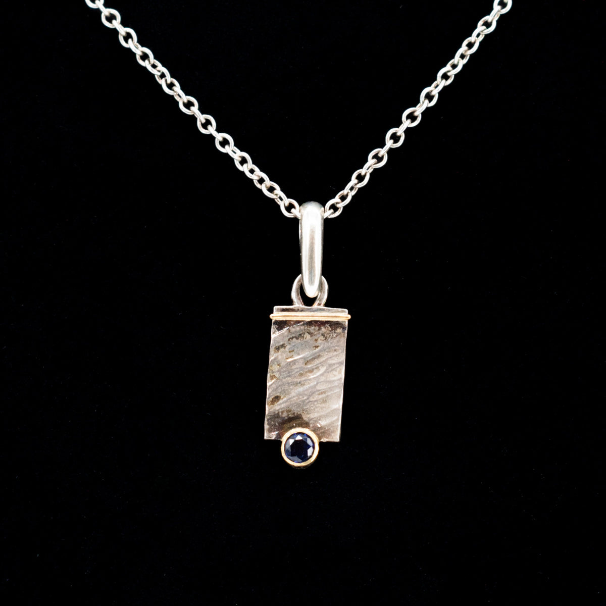 Argentium Sterling Silver & Sapphire Necklace | Jules Jewel Box