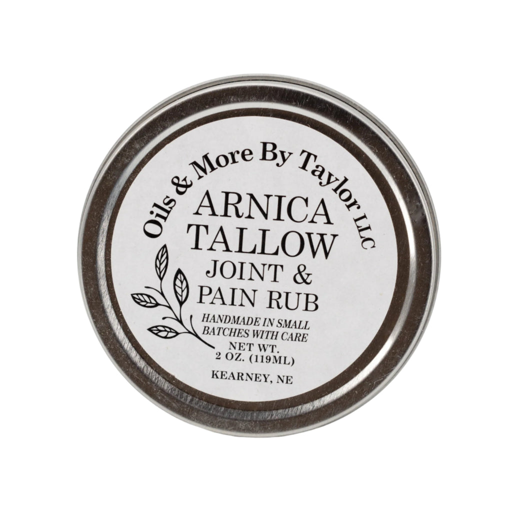 Arnica Tallow & Joint Muscle Rub | Multiple Sizes | Oils & More by Taylor LLC