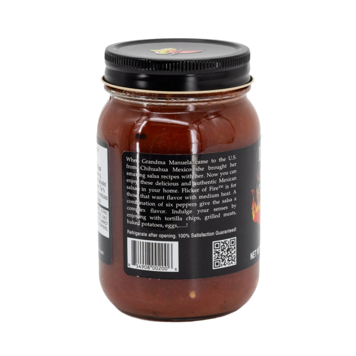 Flicker Of Fire Mild Salsa | Pack of 6 | 15.5 oz | If You Dare Foods