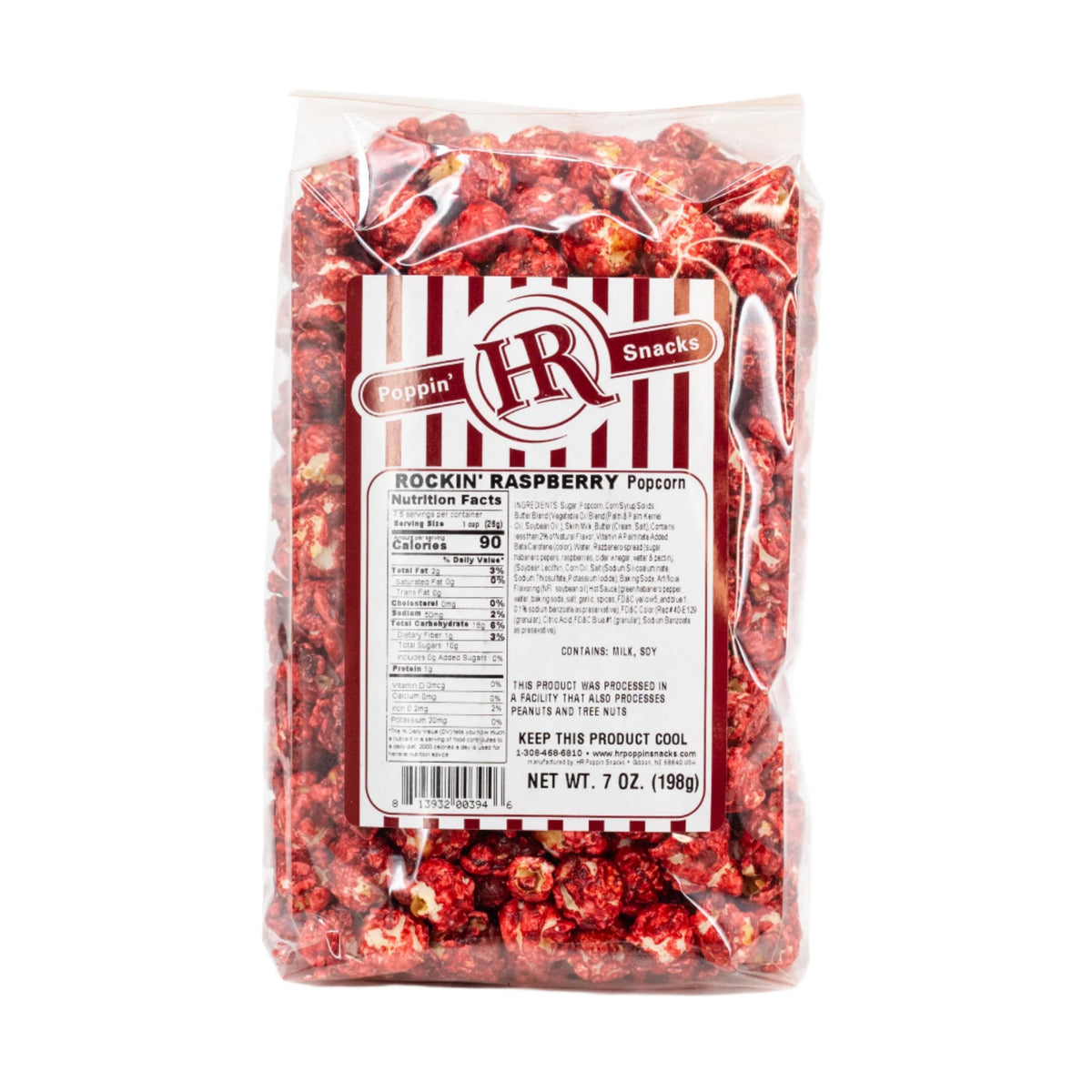Rockin' Raspberry Popcorn | 5 oz | HR Poppin' Snacks