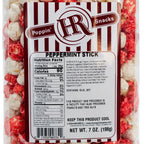 Peppermint Stick Popcorn | Pack of 3 | 7 oz | HR Poppin' Snacks