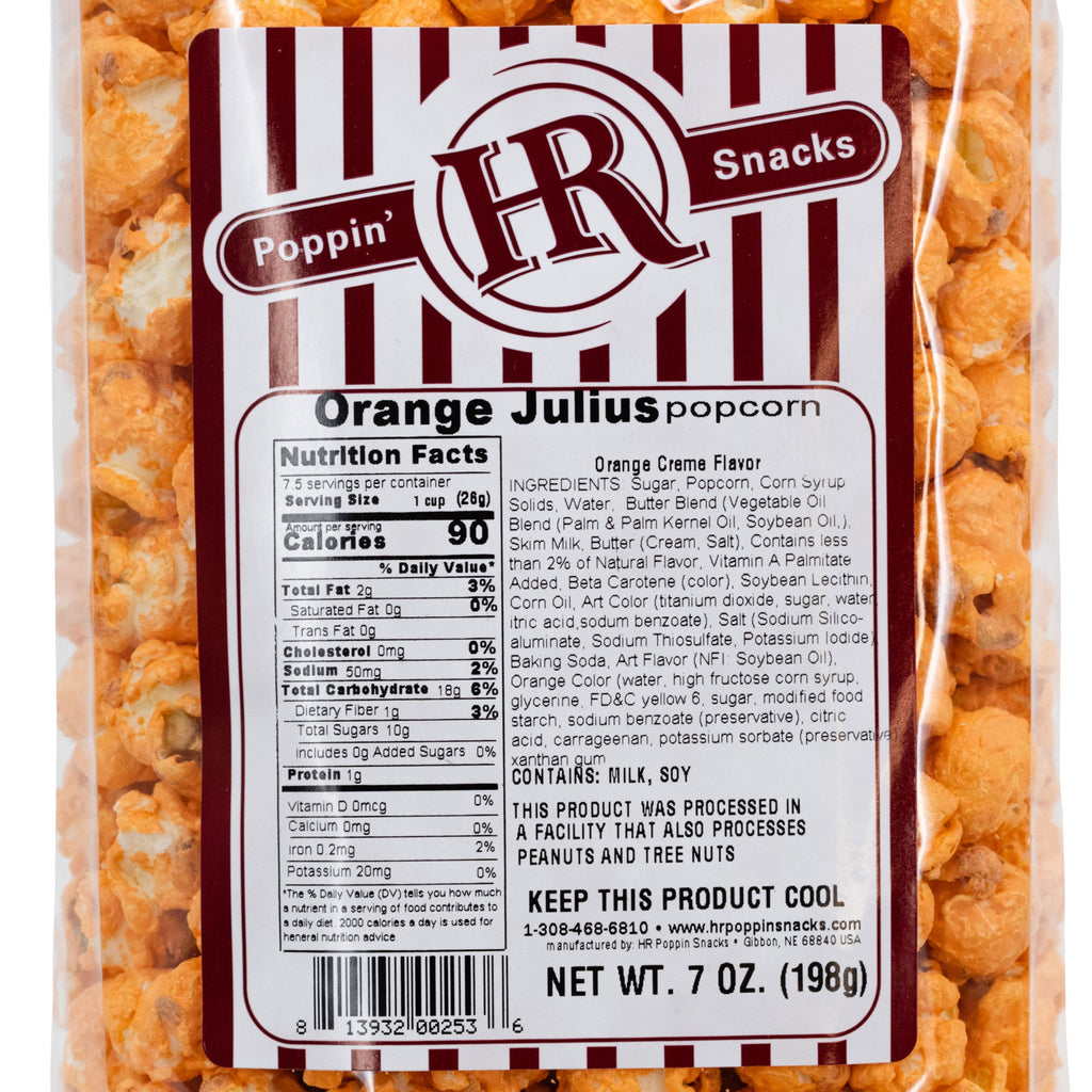 Orange Julius Popcorn | 5 oz | HR Poppin' Snacks