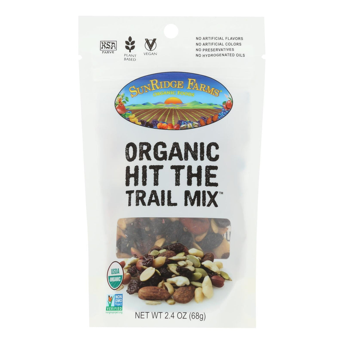Sunridge Farms Organic Hit the Trail Mix, 2.4 oz (Case of 8)