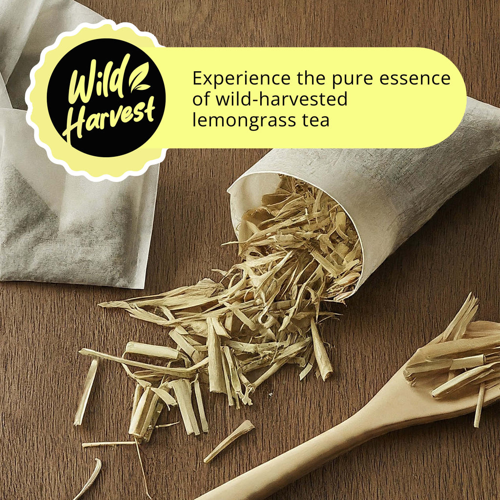 50 Lemongrass Tea Bags, Te De Limon, 100% Natural, Premium Lemon Grass Tea, Relaxing & Calming, Non-GMO, Caffeine-Free. by Akshit.