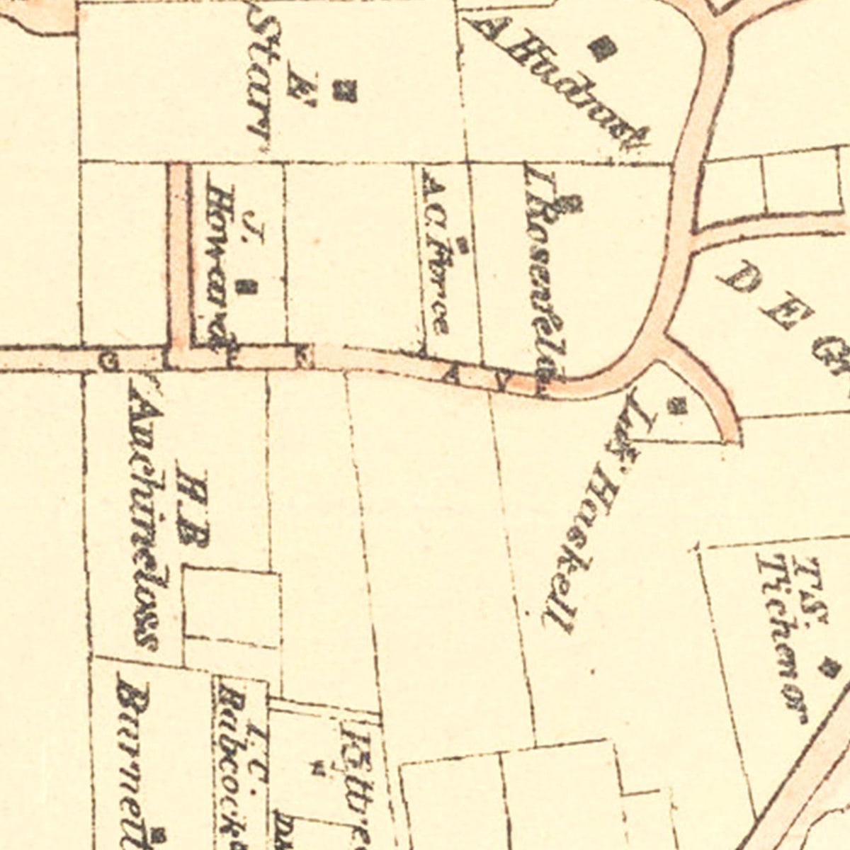 Vintage Llewellyn Park West Orange NJ Map 1870