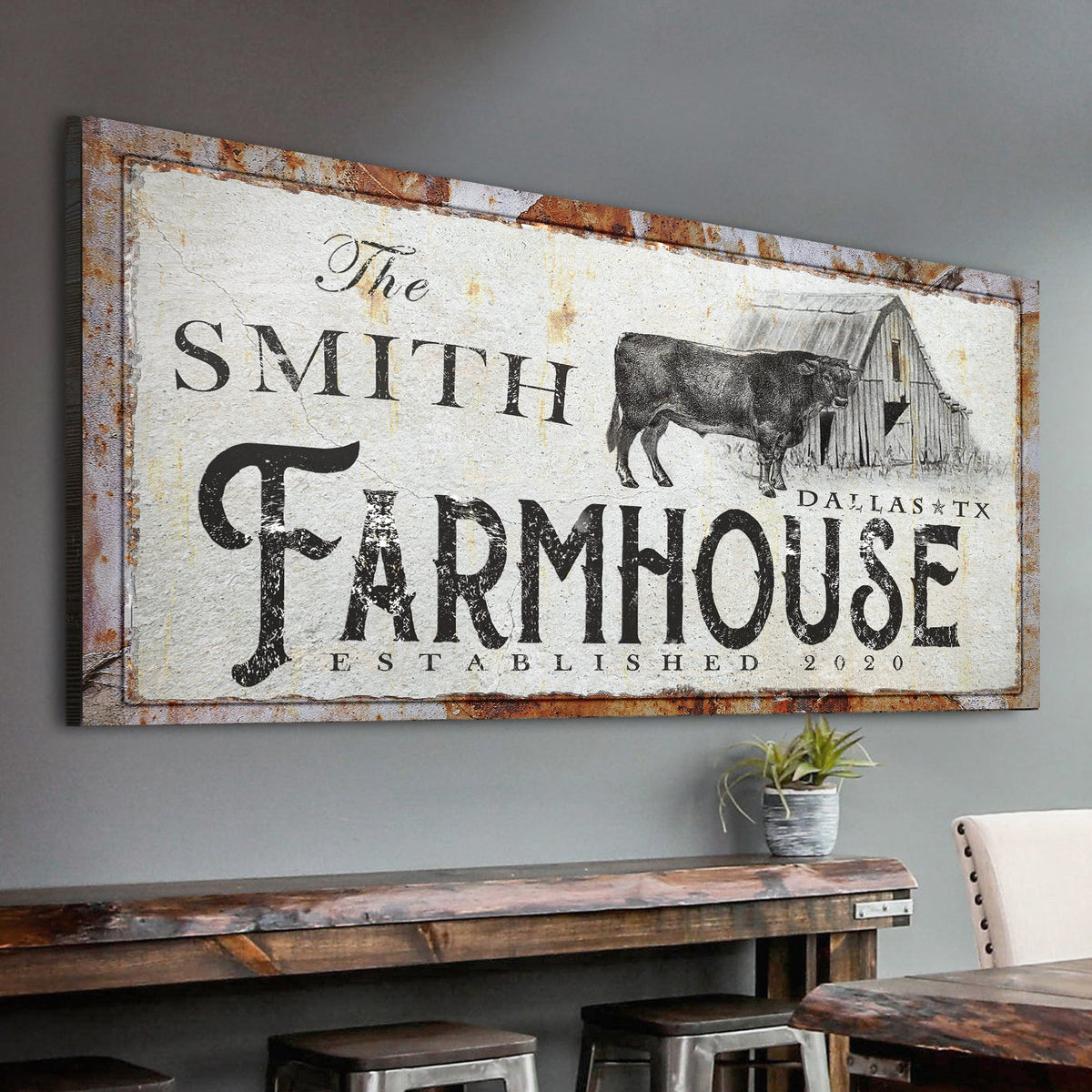 Rustic Farmhouse Sign X