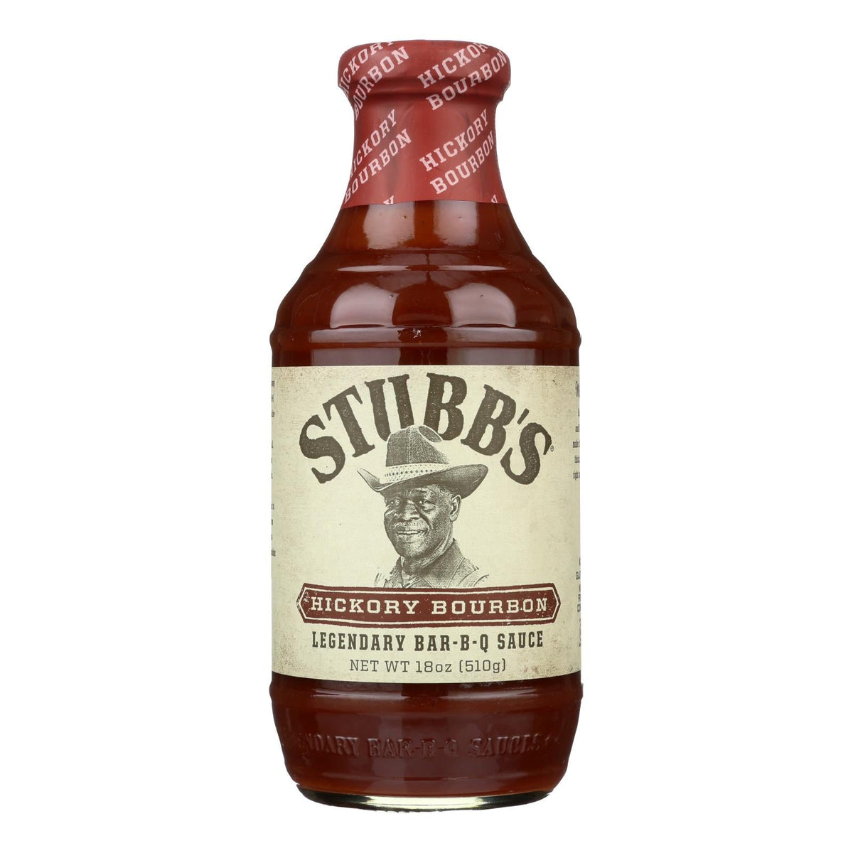 Stubb's Hickory Bourbon BBQ Sauce, 18 fl oz (Case of 6)