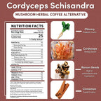 Cordyceps Schisandra Cinnamon Berry Mushroom Herbal Coffee