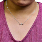 10k white gold princess diamond 3 stone kite station necklace 18 inch bijoux-nyc direct