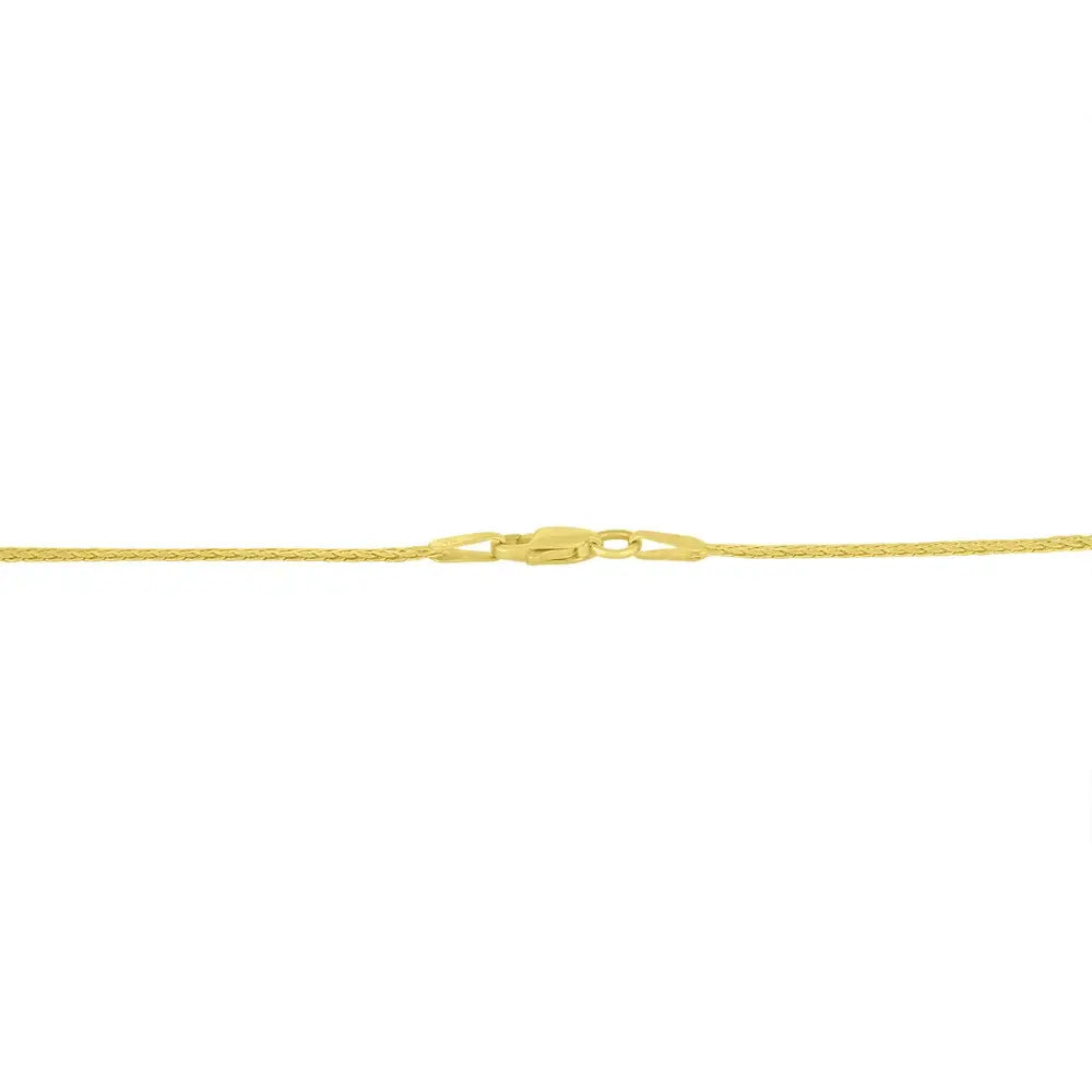 1/2 cttw princess cut diamond v shape two tone 10k gold franco necklace bijoux-nyc direct