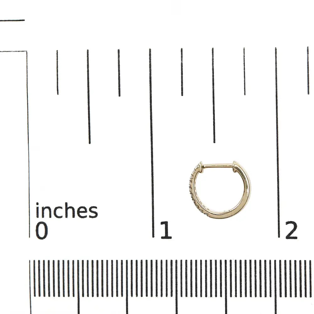 1/10 cttw diamond rope twist huggy hoop earrings in 10k yellow gold bijoux-nyc direct