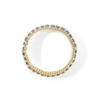 10k yellow gold 10.33 ctw brown and white diamond 5 row tennis bracelet bijoux-nyc direct