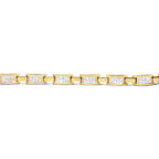 2.0 cttw princess cut diamond invisible link bracelet 10k yellow gold 7 bijoux-nyc direct