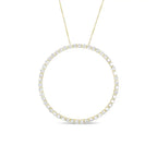 4.0 cttw diamond circle pendant in 10k gold-plated sterling silver bijoux-nyc direct