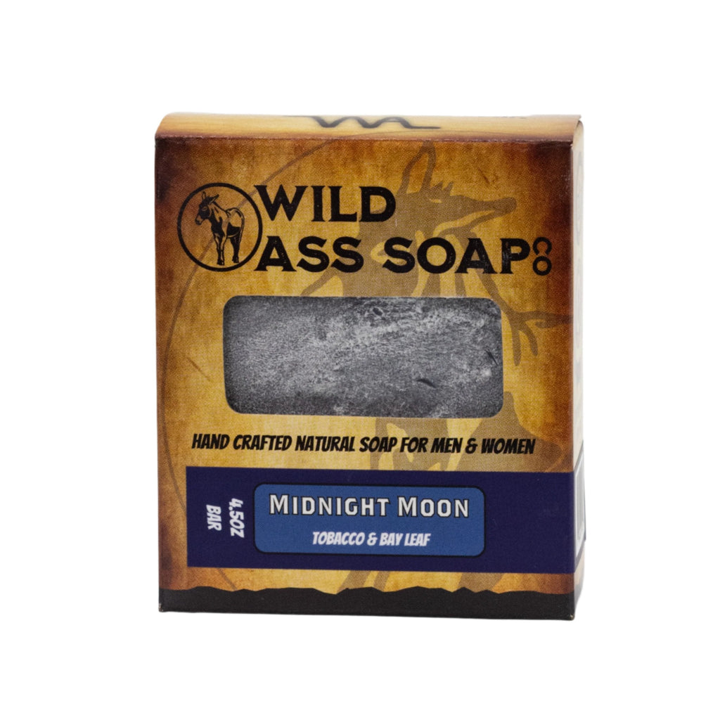 Tallow Bar Soap | Midnight Moon Scent | Pack of 6 | 4.5 oz | Palm Oil & Paraben Free | Wild Ass Soap Co