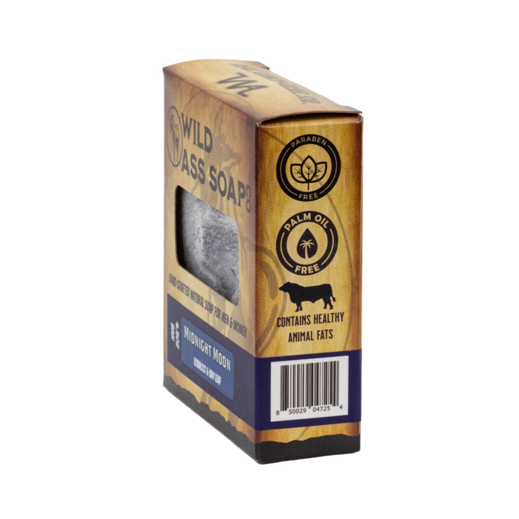 Tallow Bar Soap | Midnight Moon Scent | Pack of 3 | 4.5 oz | Palm Oil & Paraben Free | Wild Ass Soap Co