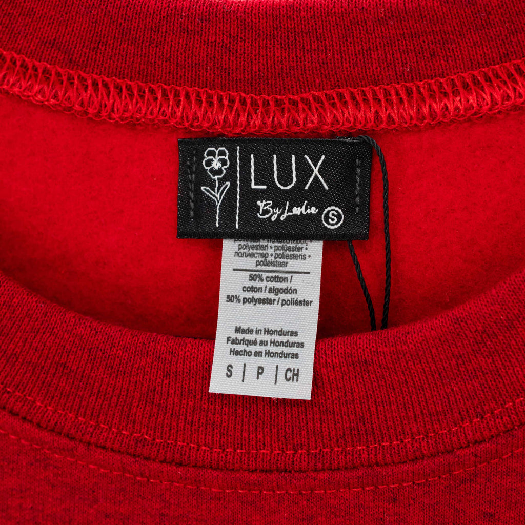 Nebraska Social Club Red Crewneck | Multiple Sizes | Lux By Leslie