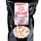 Peppermint White Chocolate Covered Kettle Corn | Pack of 4 | 5 oz | Non-GMO | Shipping Included | Gold Dust Kettle Corn