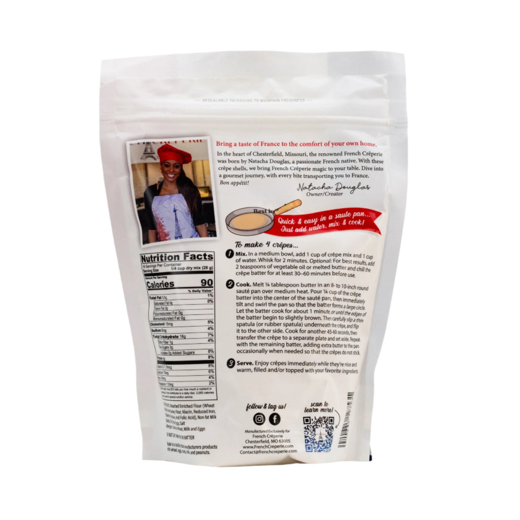 SALE PAST DATED | Authentic Crepe Mix | 16 oz | Organic | French Crêperie