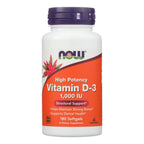 Now Foods Vitamin D-3 1000iu - 180 Sgels - 1 Each