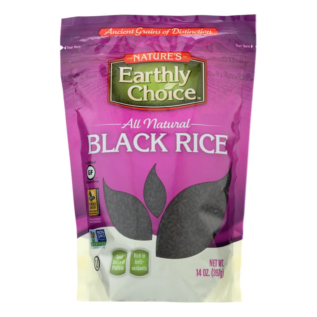 Nature's Earthly Choice Black Rice, 14 Oz. - Case of 6