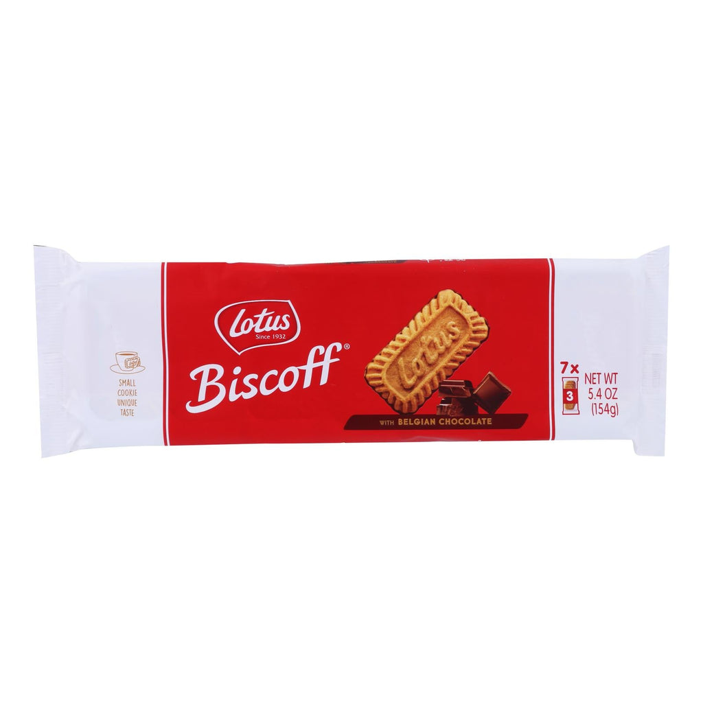 Biscoff Cookie Caramelized Biscuits with Belgian Chocolate - 12 Pack - 5.4 Oz