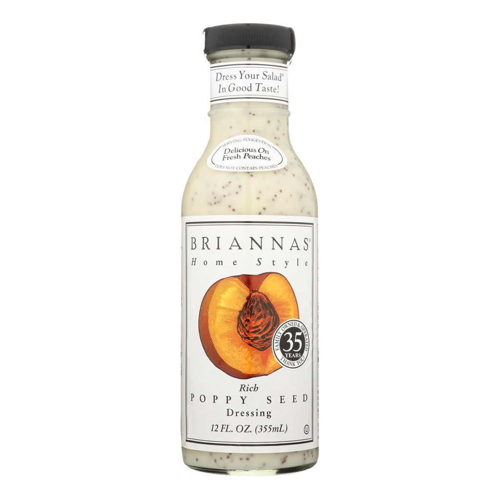 Brianna's Poppy Seed Salad Dressing, 12 fl oz (Case of 6)