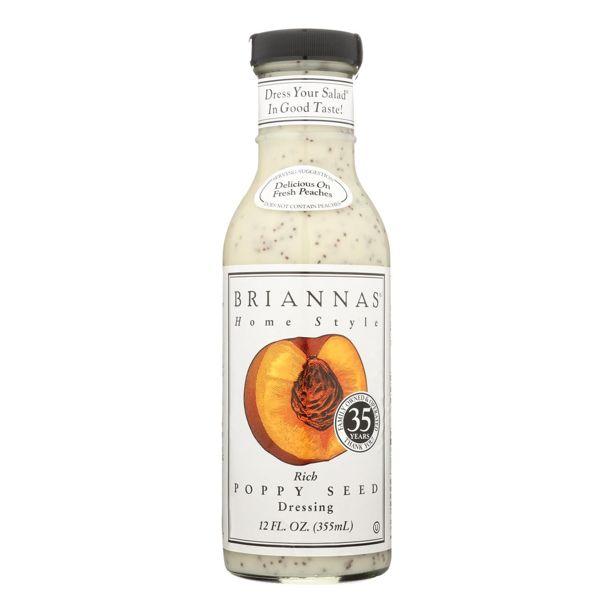 Brianna's Poppy Seed Salad Dressing, 12 fl oz (Case of 6)