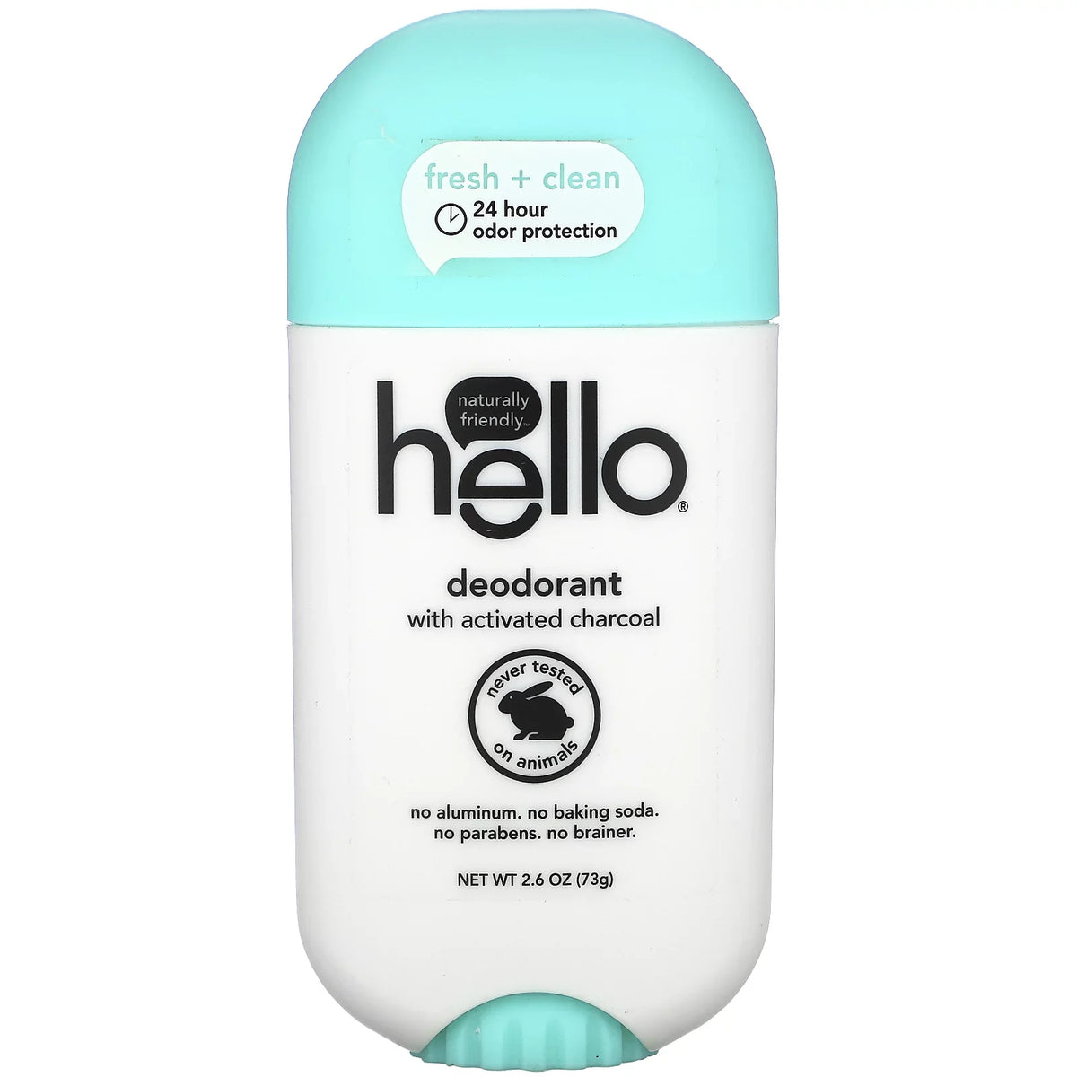 Hello Activated Charcoal Clean Fresh Deodorant, 2.6 oz