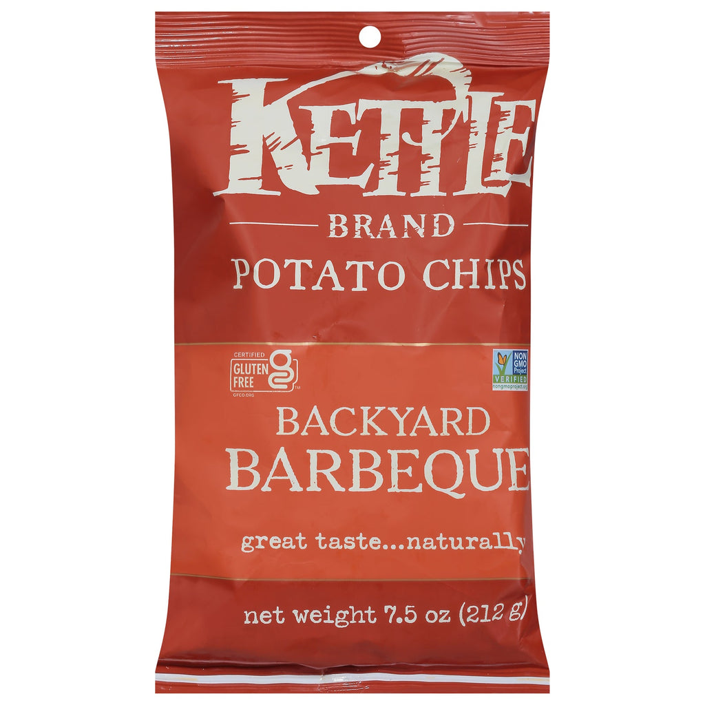 Kettle Brand Potato Chips Backyard BBQ - 12 Pack, 7.5 Oz Each