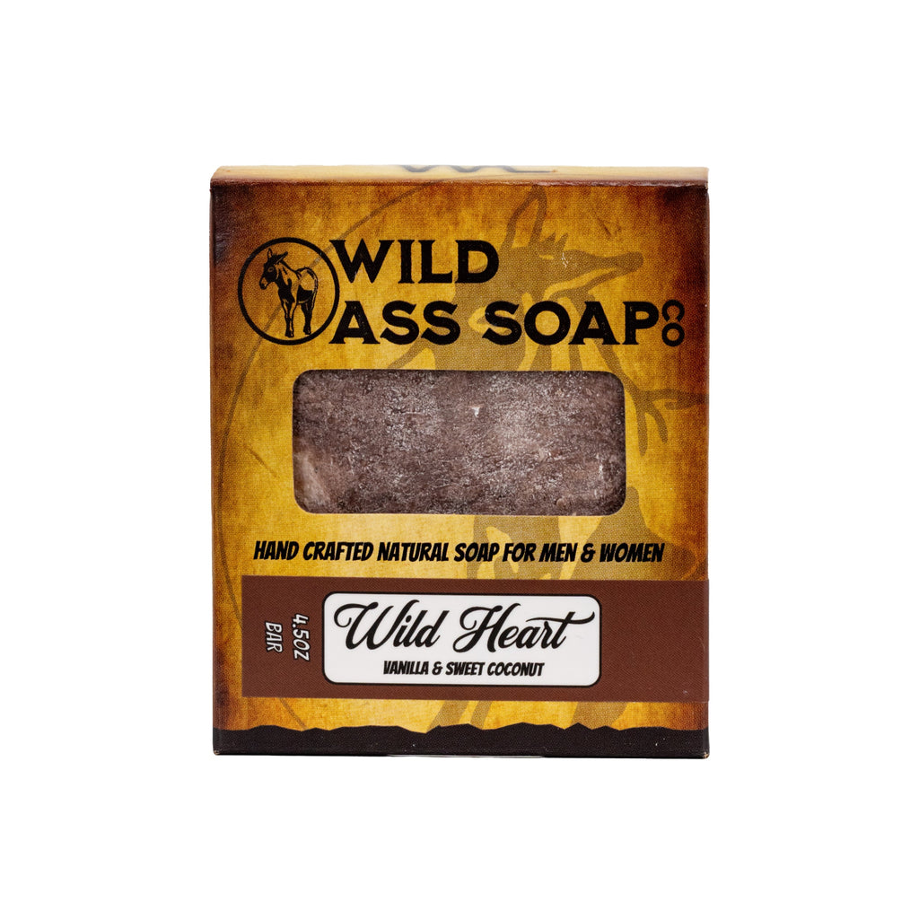 Tallow Bar Soap | Wild Heart Scent | Pack of 6 | 4.5 oz | Palm Oil & Paraben Free | Wild Ass Soap Co