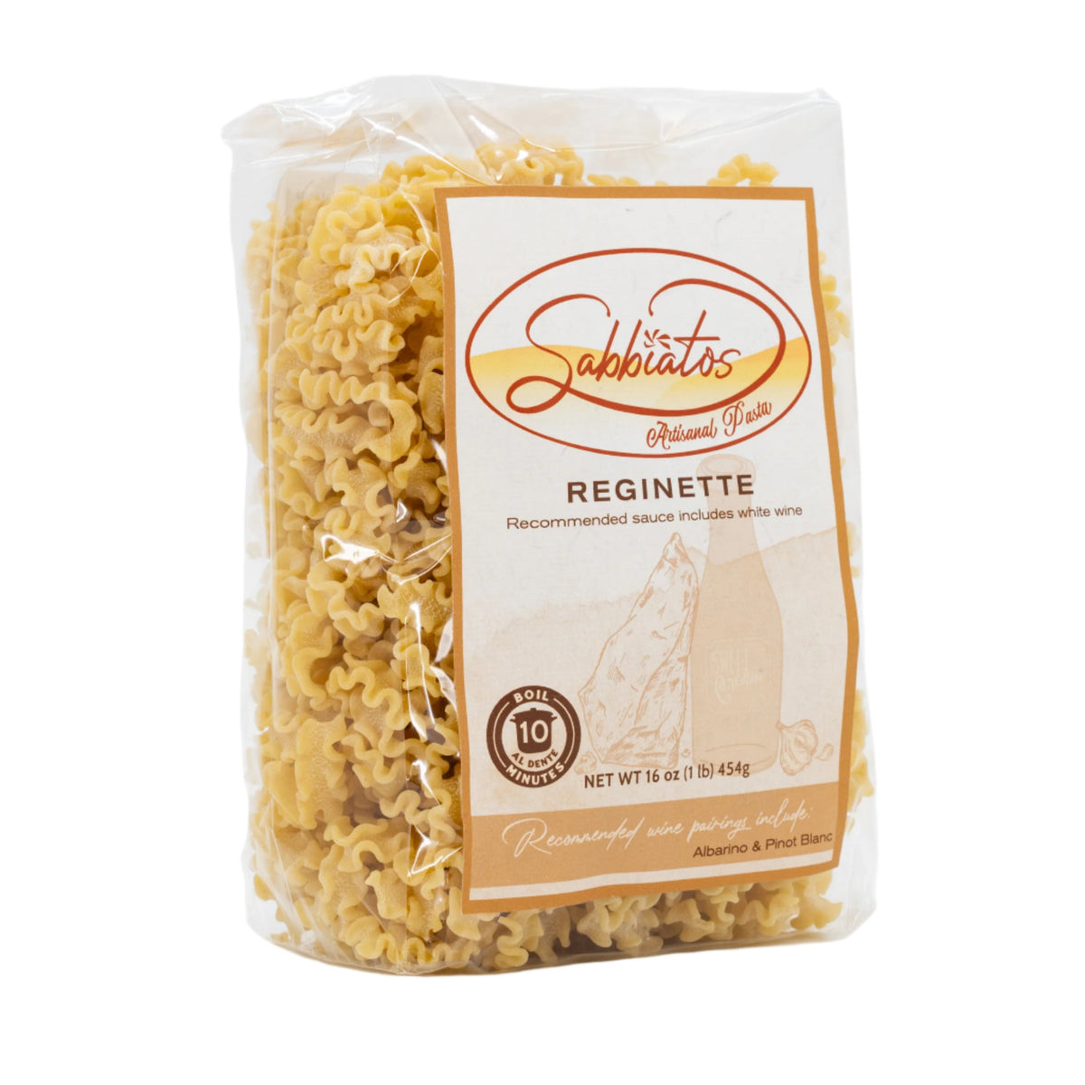 Reginette Pasta | 16 oz | Pack of 2 | Sabbiatos