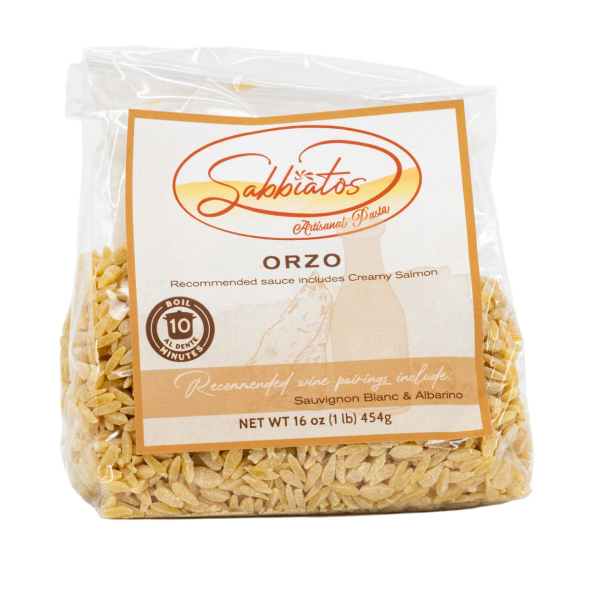 Orzo | 16 oz | Pack of 2 | Sabbiatos