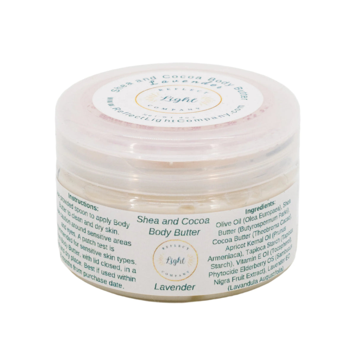 SALE | Natural Shea & Cocoa Body Butter | 4 oz | Multiple Scents | Reflect Light Company