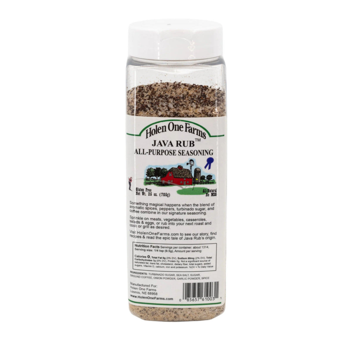 Java Rib and Roast Rub | 25 oz | Pack of 2 | Holen One Farms