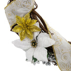 SALE | Winter White & Gold Wreath | KJ Made