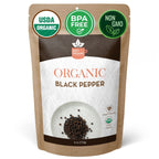 Organic Black Peppercorns – Whole, for Grinding & Marinades