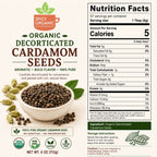 Organic Cardamom Seeds – For Chai, Coffee & Desserts