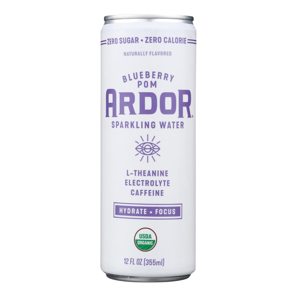 Ardor Baby Pom Energy Sparkling Water, 12 oz (Case of 12)