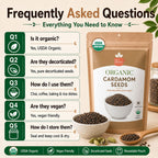 Organic Cardamom Seeds – For Chai, Coffee & Desserts