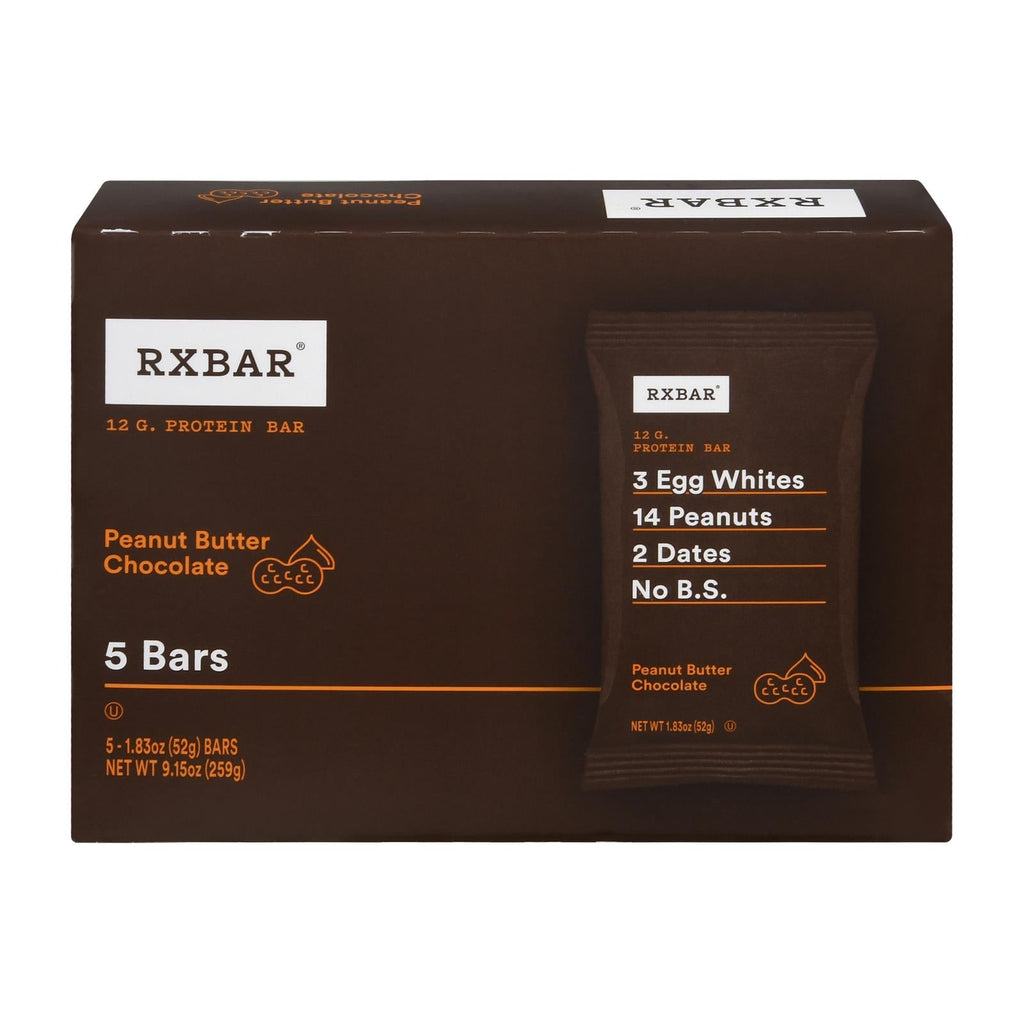 RXBAR - Protein Bar Peanut Butter Chocolate - 5/1.83oz - Case of 6
